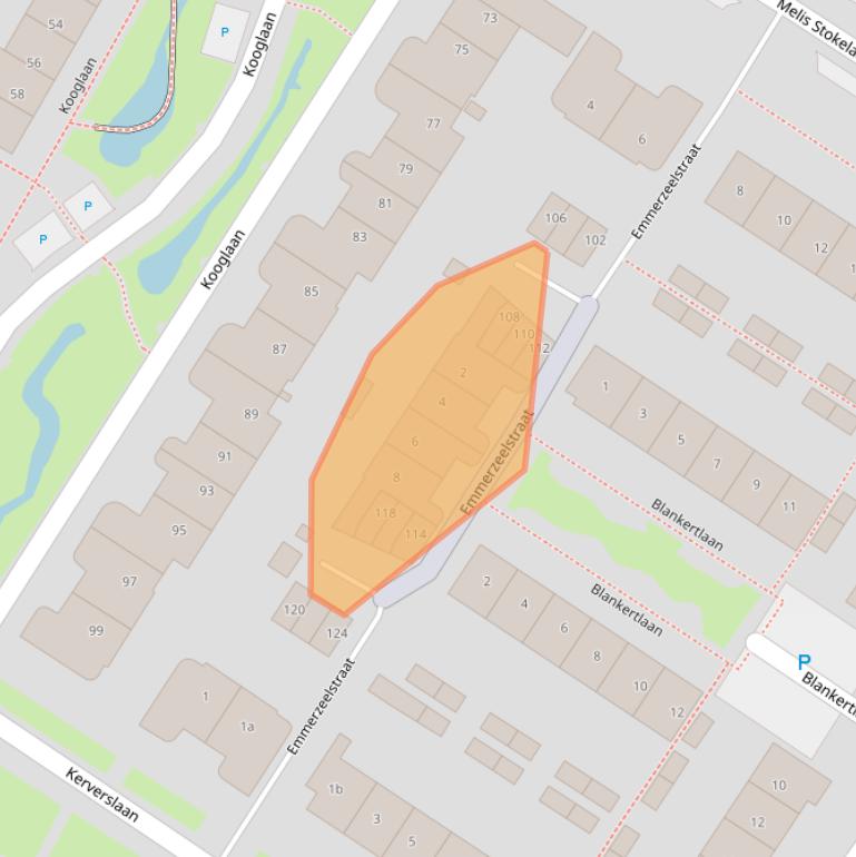 Kaart van postcodegebied 1911SN.