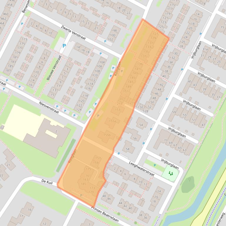 Kaart van postcodegebied 1911TE.