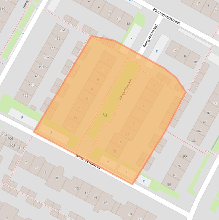 Kaart van postcodegebied 1911TL.