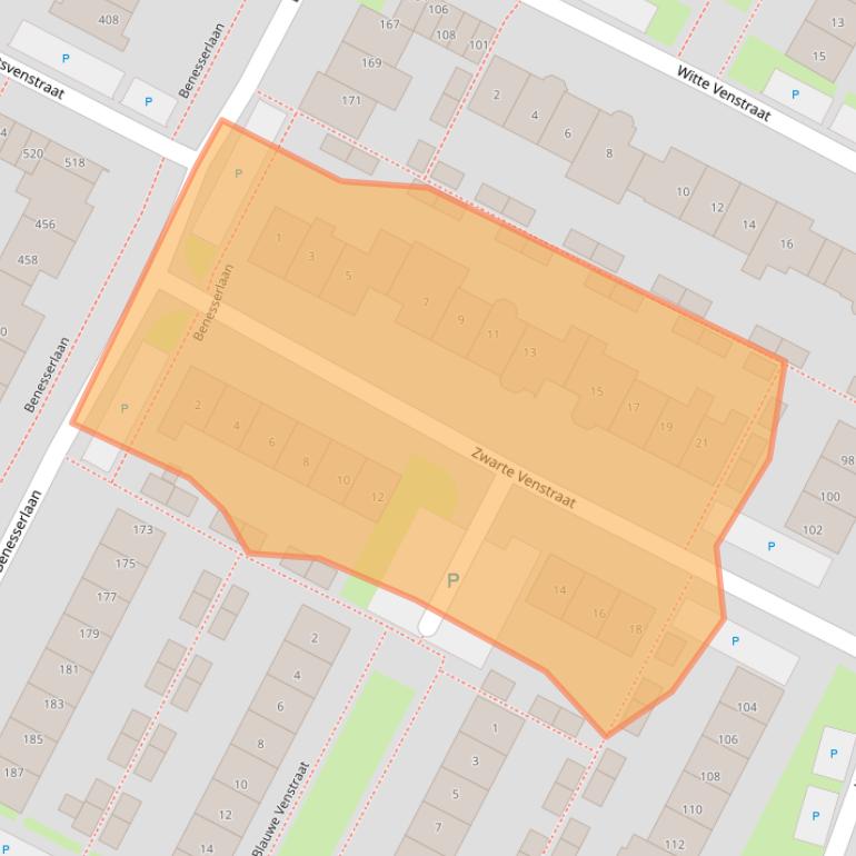 Kaart van postcodegebied 1911TN.