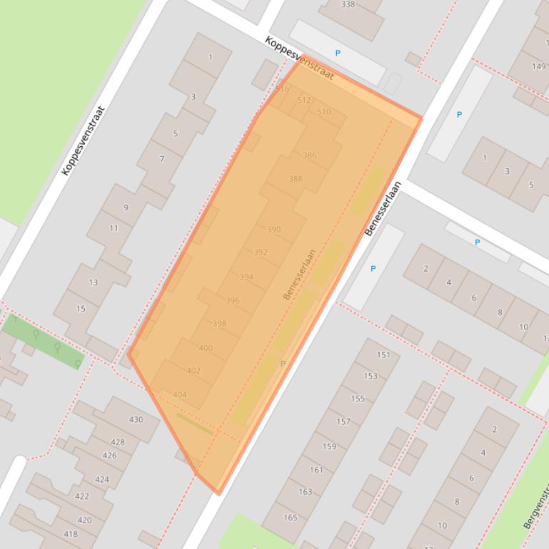 Kaart van postcodegebied 1911VN.