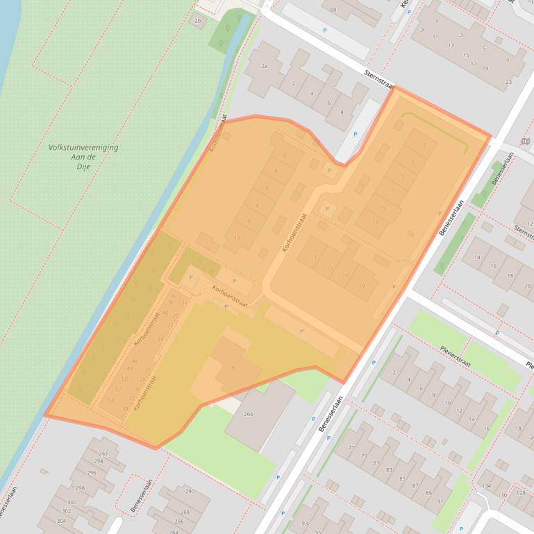 Kaart van postcodegebied 1911WH.