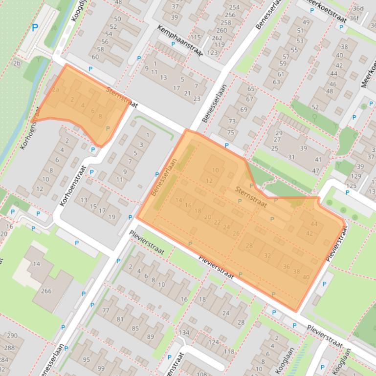 Kaart van postcodegebied 1911WL.