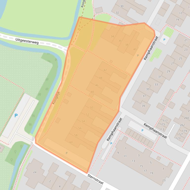 Kaart van postcodegebied 1911XC.