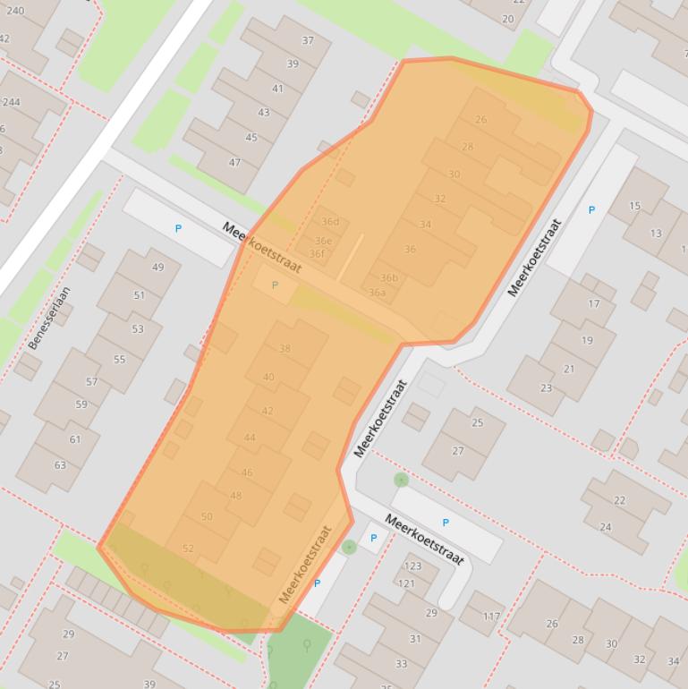 Kaart van postcodegebied 1911XH.