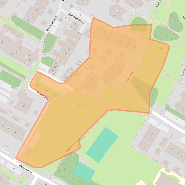 Kaart van postcodegebied 1911XK.