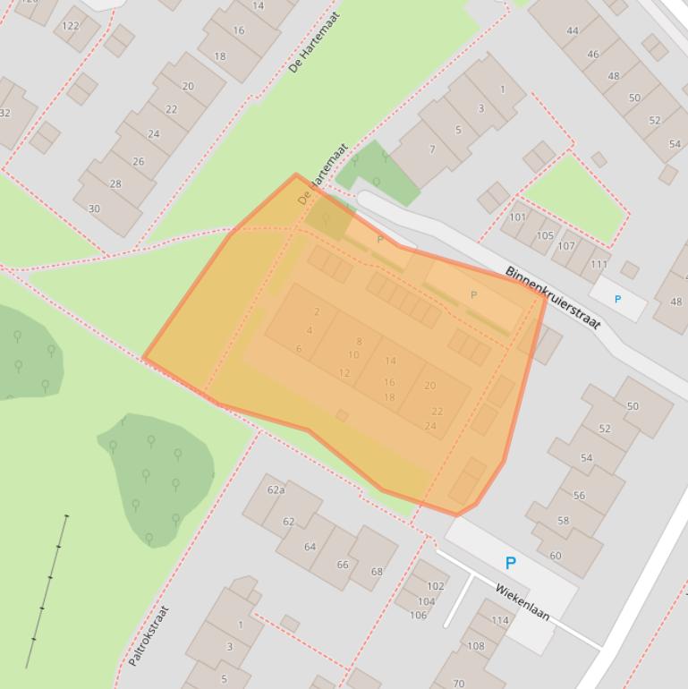 Kaart van postcodegebied 1911XL.