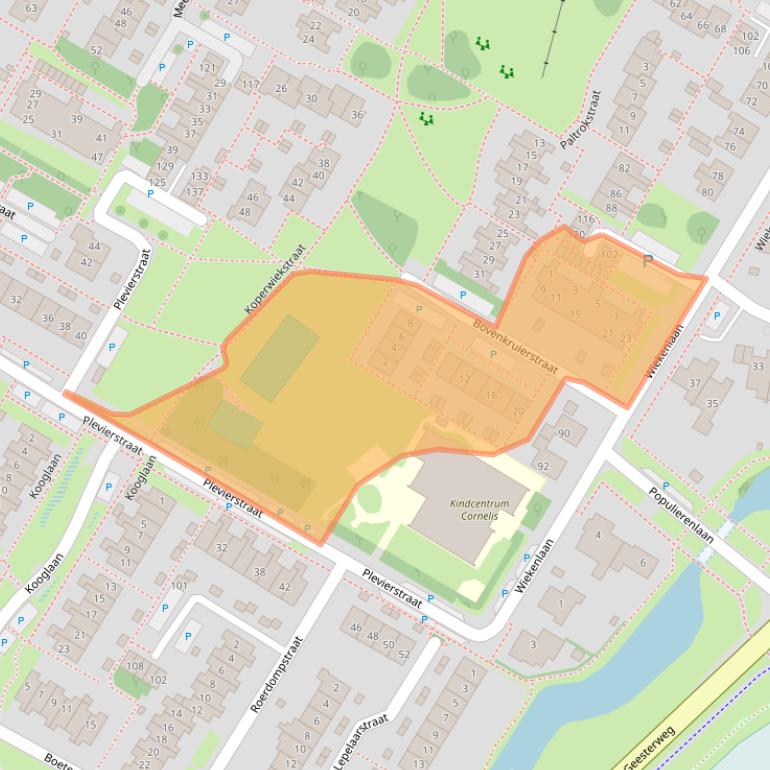 Kaart van postcodegebied 1911XN.