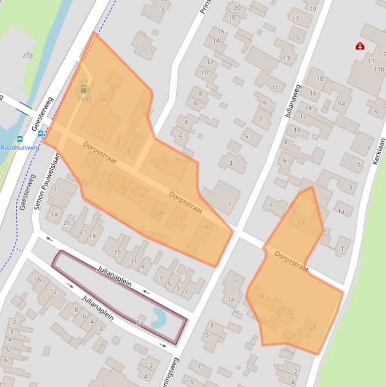 Kaart van postcodegebied 1921BA.