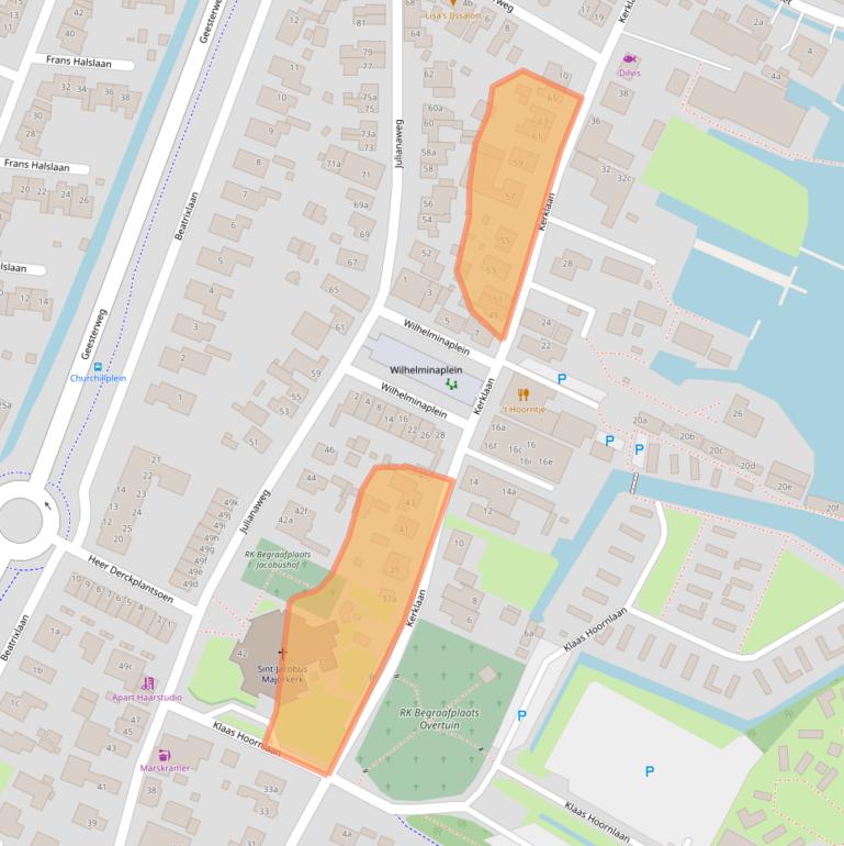 Kaart van postcodegebied 1921BK.