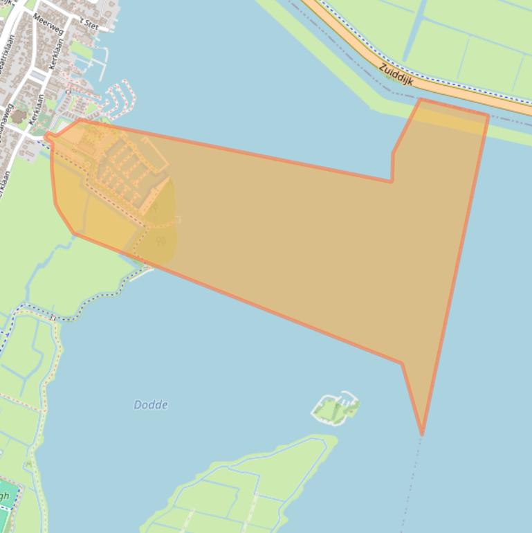 Kaart van postcodegebied 1921BM.