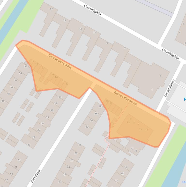 Kaart van postcodegebied 1921DX.