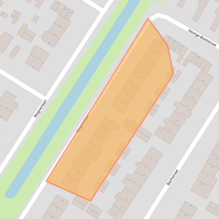 Kaart van postcodegebied 1921ED.