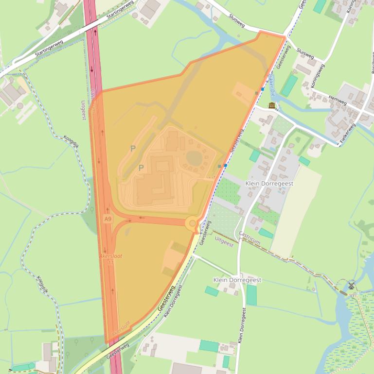 Kaart van postcodegebied 1921NV.