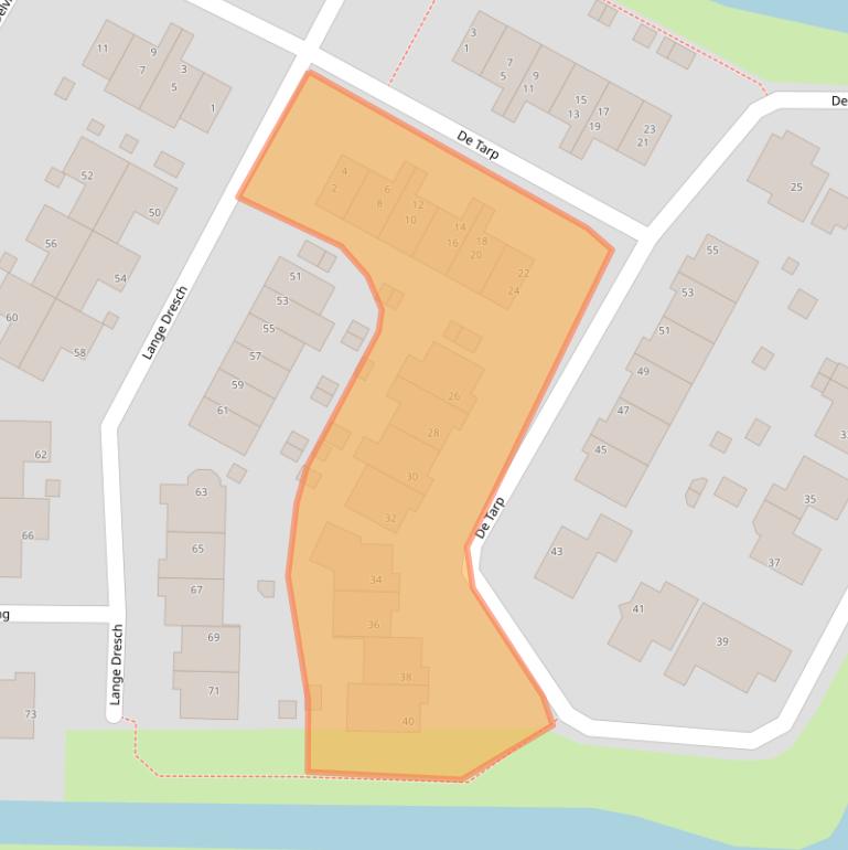 Kaart van postcodegebied 1921VB.