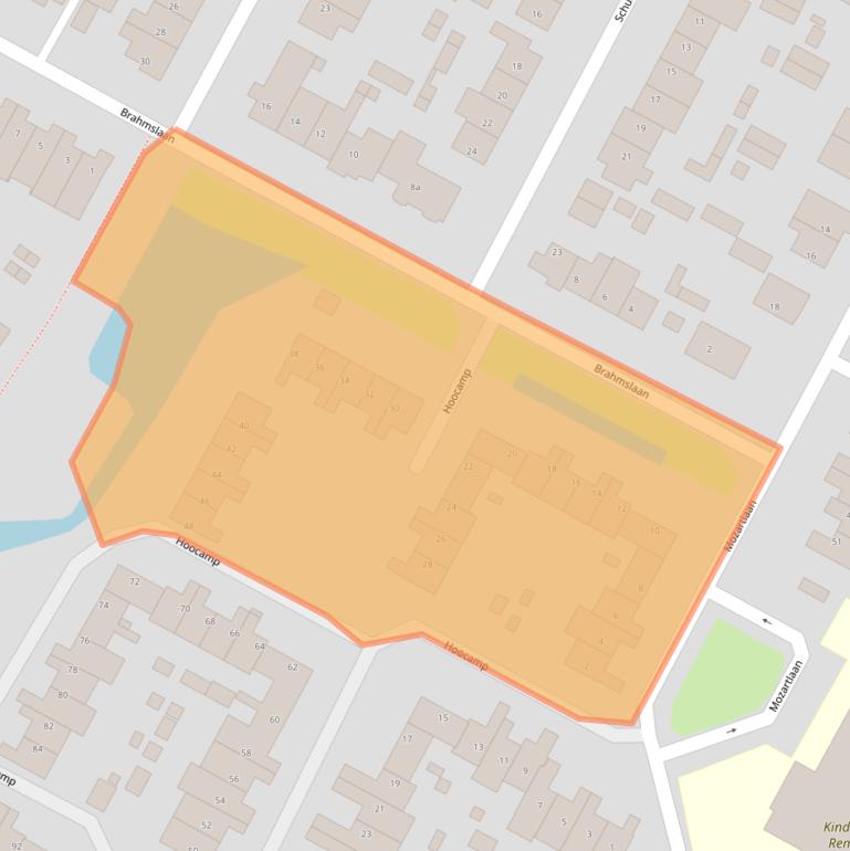 Kaart van postcodegebied 1921WD.