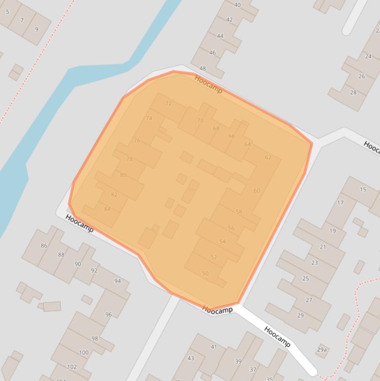 Kaart van postcodegebied 1921WE.