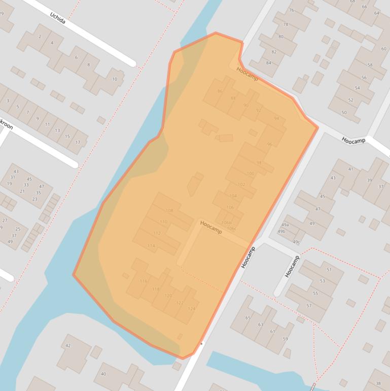 Kaart van postcodegebied 1921WG.