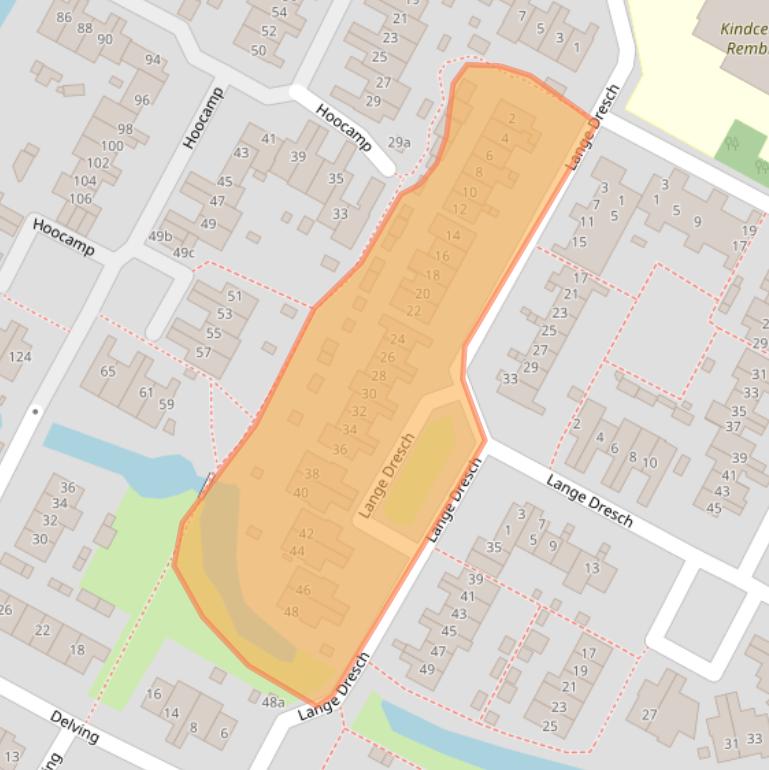 Kaart van postcodegebied 1921WJ.