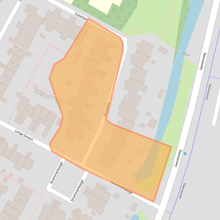 Kaart van postcodegebied 1921WL.