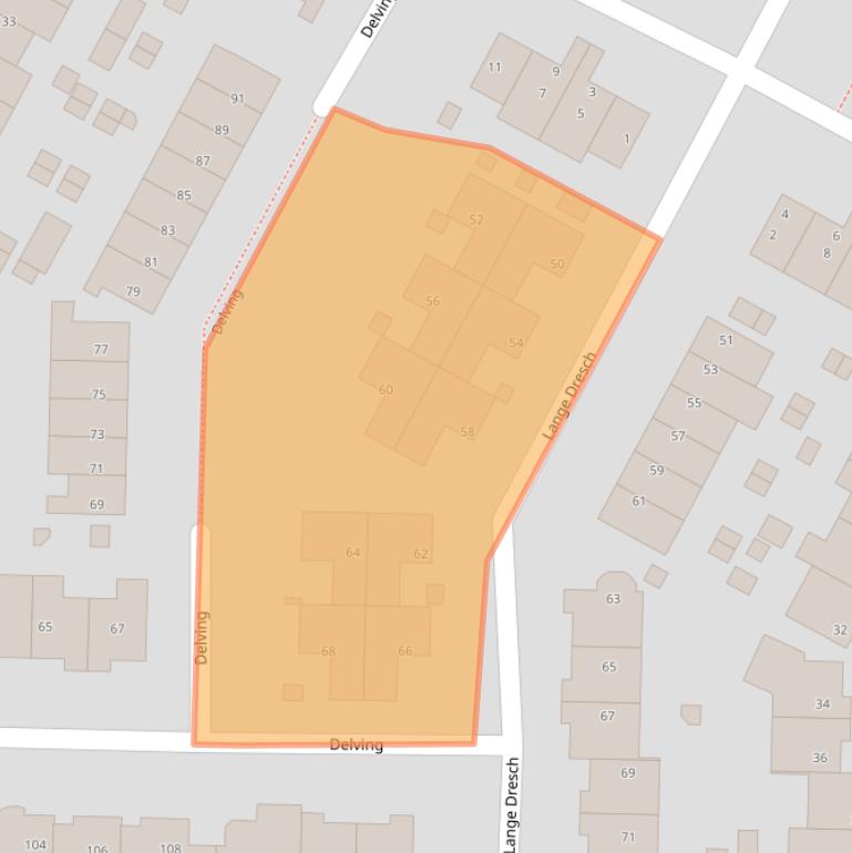 Kaart van postcodegebied 1921WS.
