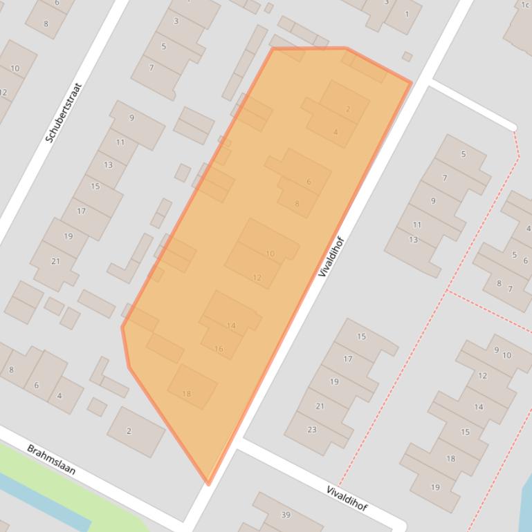 Kaart van postcodegebied 1921XD.