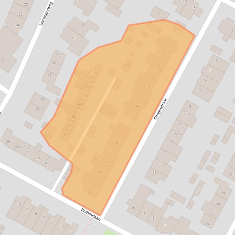 Kaart van postcodegebied 1921XK.