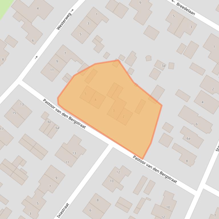 Kaart van postcodegebied 1921XN.