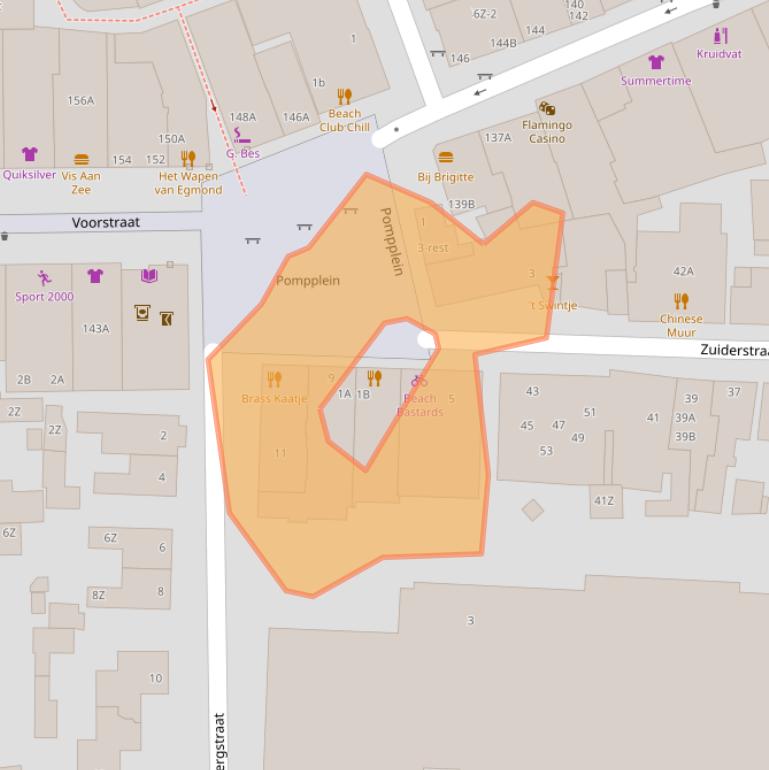 Kaart van postcodegebied 1931AD.