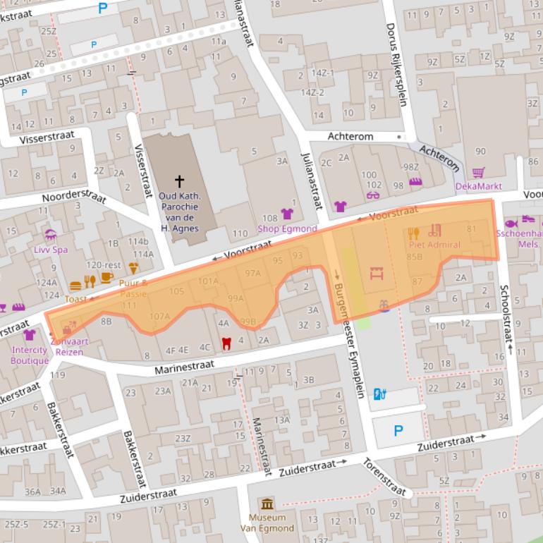 Kaart van postcodegebied 1931AJ.