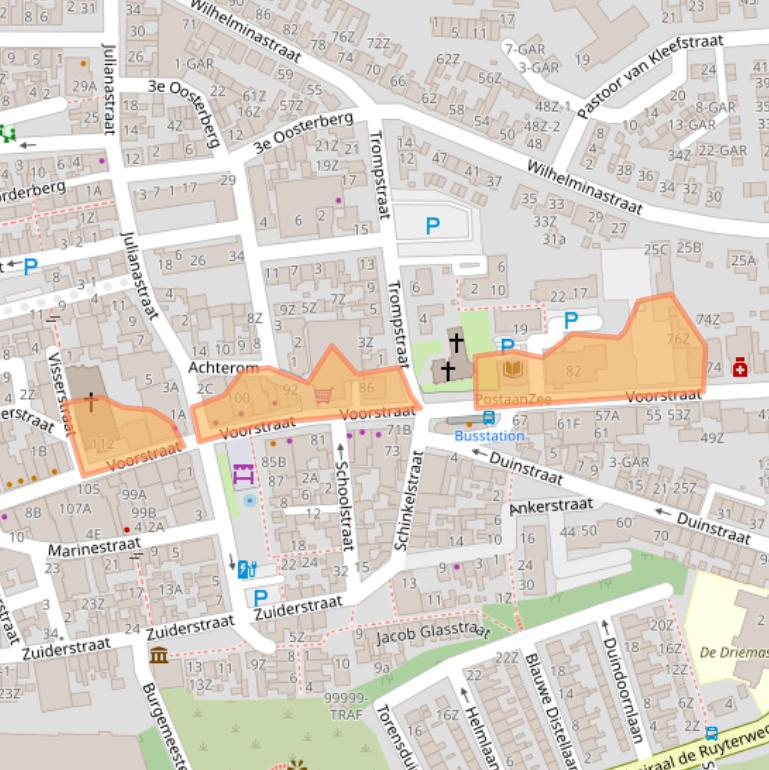 Kaart van postcodegebied 1931AN.