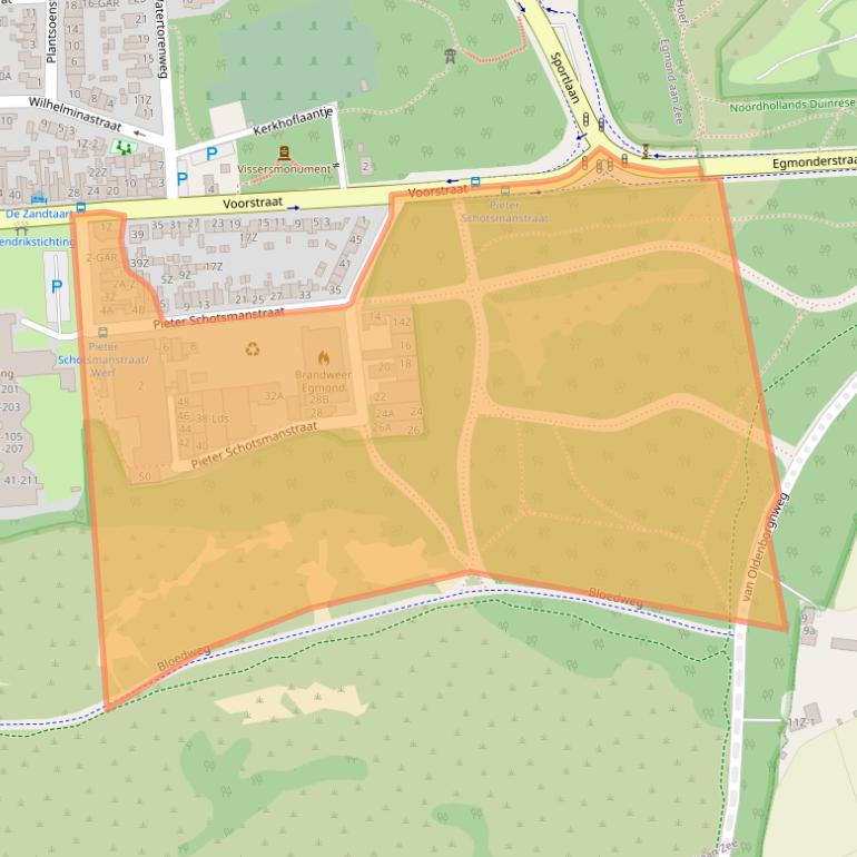 Kaart van postcodegebied 1931AR.