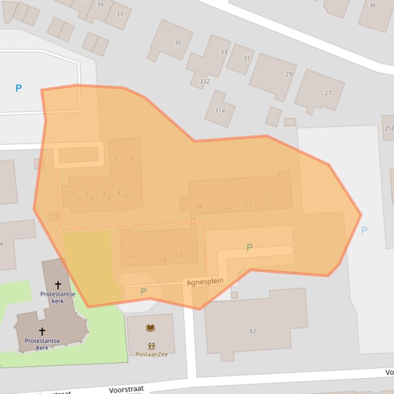 Kaart van postcodegebied 1931AX.