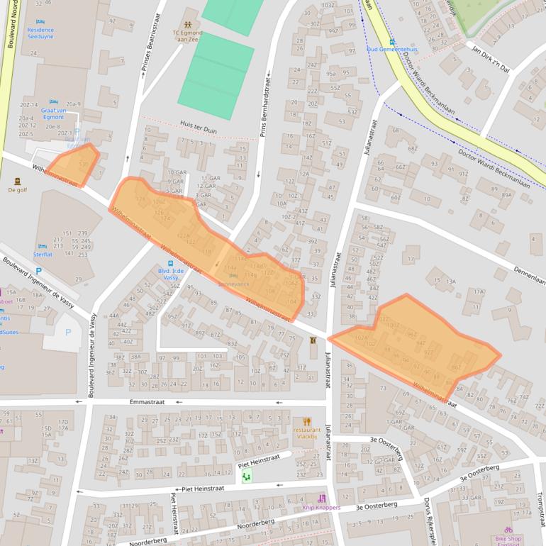 Kaart van postcodegebied 1931BT.