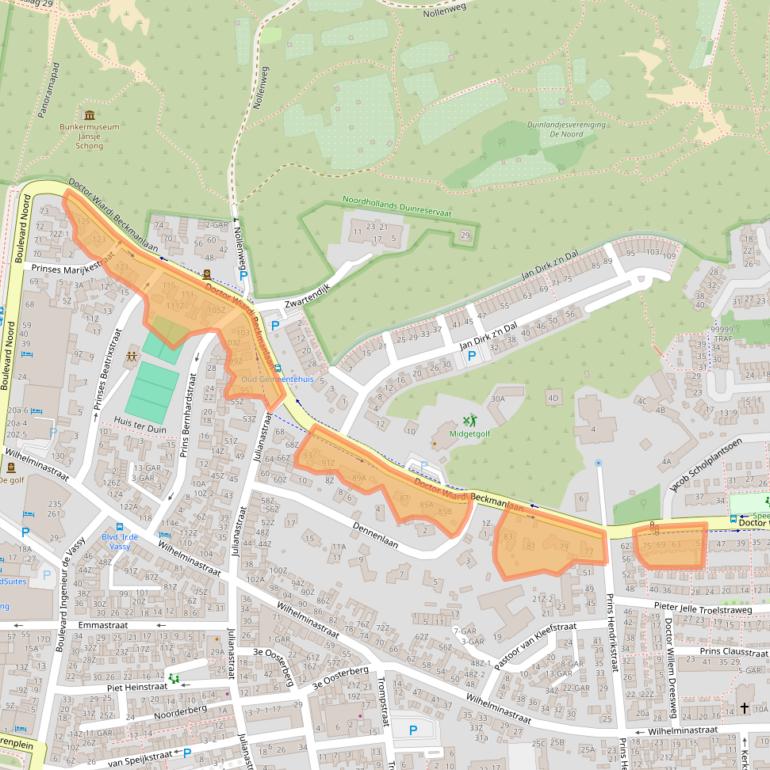 Kaart van postcodegebied 1931BX.