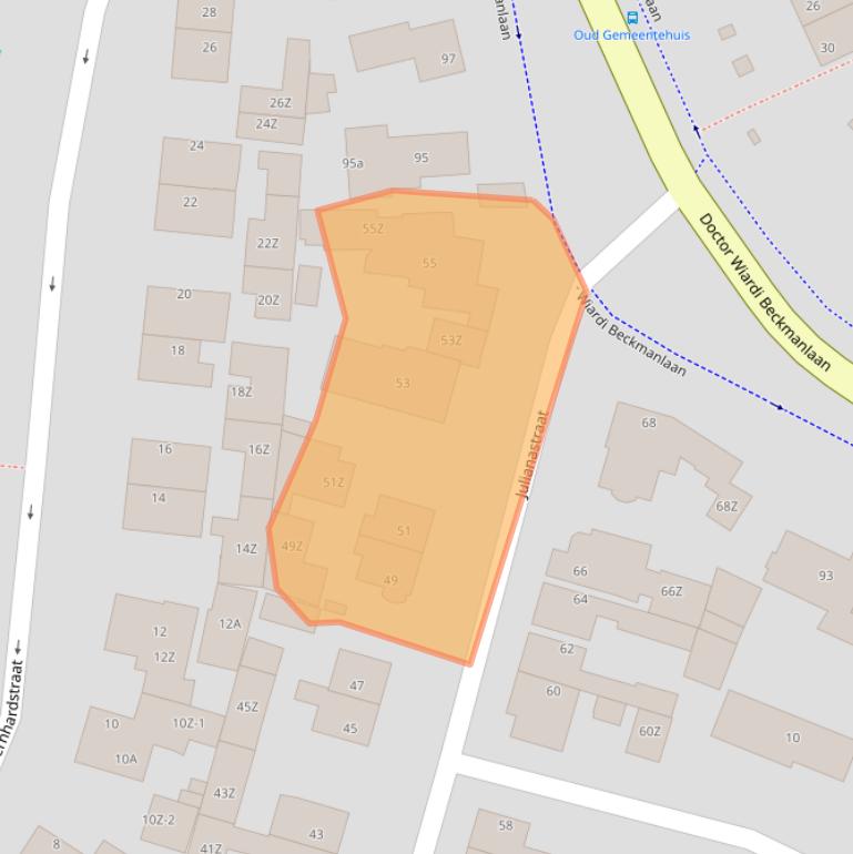 Kaart van postcodegebied 1931CB.