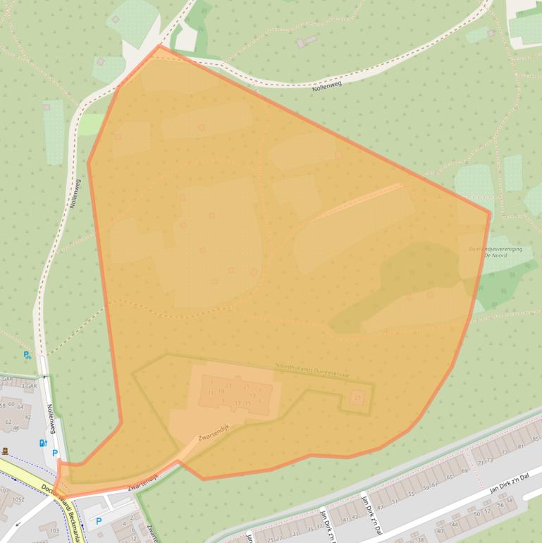 Kaart van postcodegebied 1931CK.