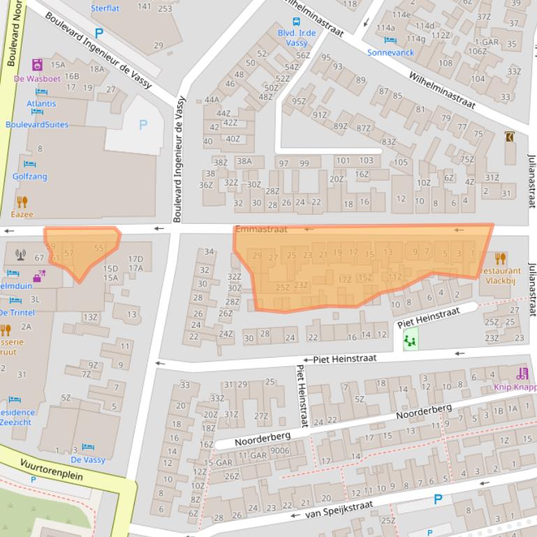 Kaart van postcodegebied 1931CS.