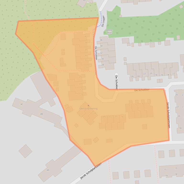 Kaart van postcodegebied 1931DB.