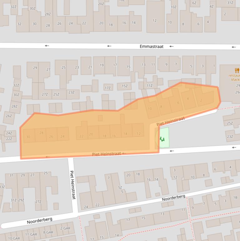 Kaart van postcodegebied 1931EB.