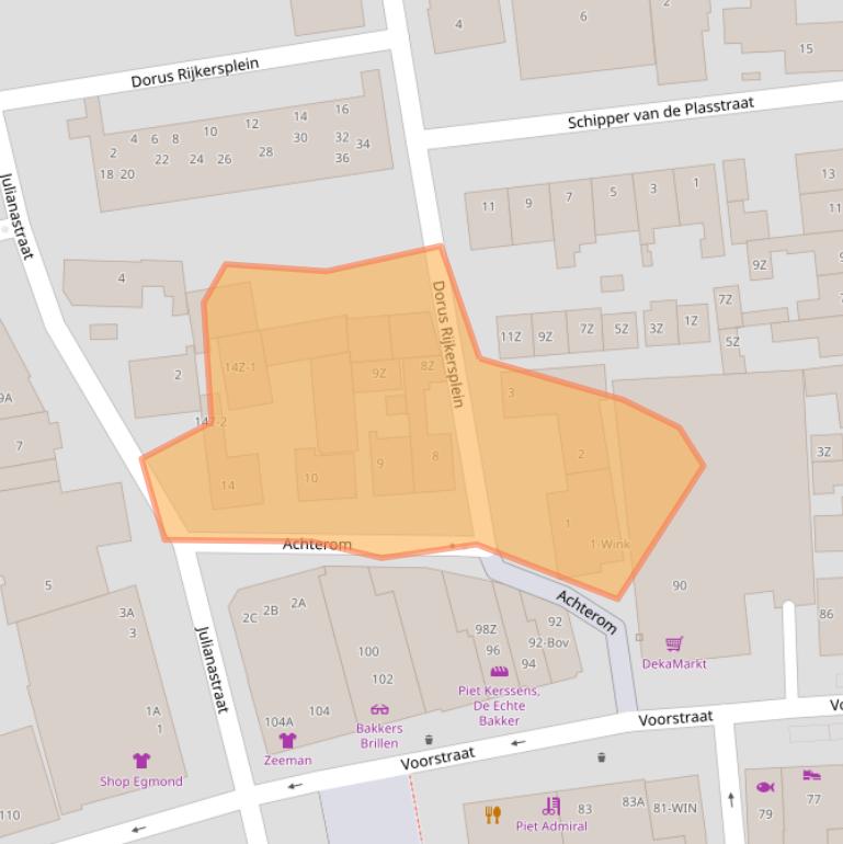 Kaart van postcodegebied 1931ES.
