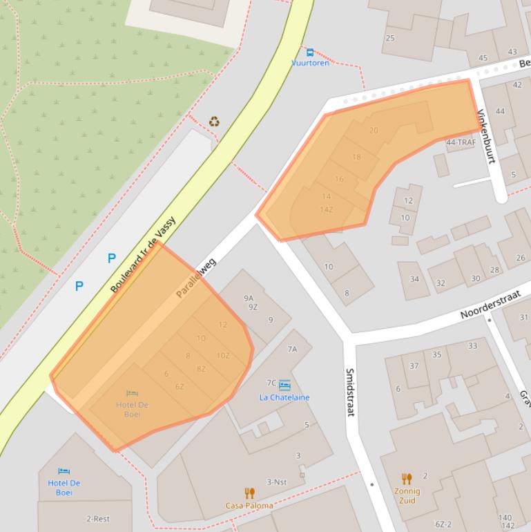 Kaart van postcodegebied 1931EW.