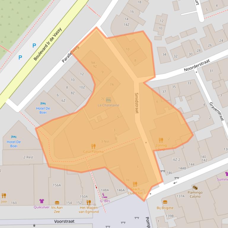 Kaart van postcodegebied 1931EX.