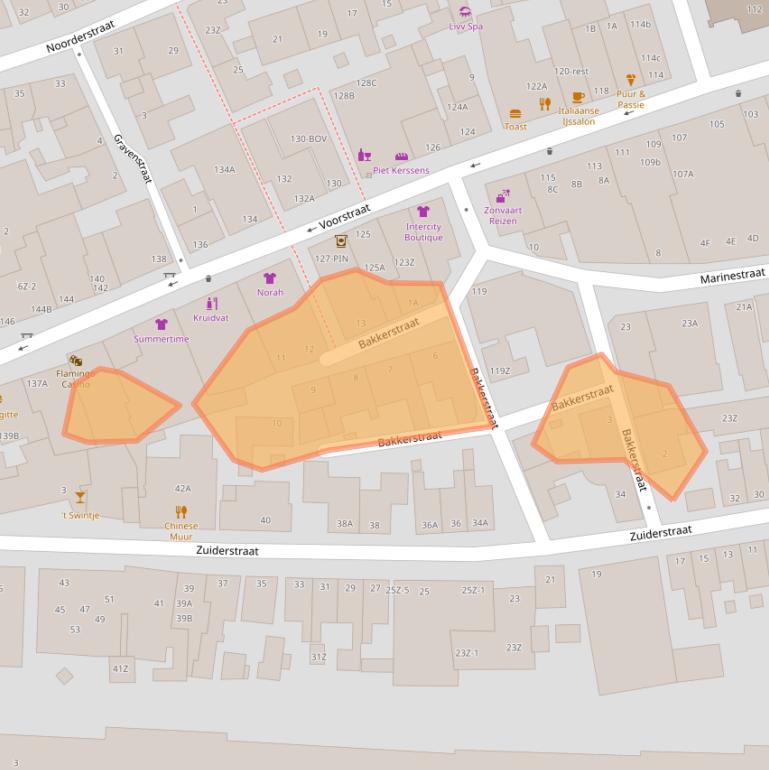 Kaart van postcodegebied 1931GA.