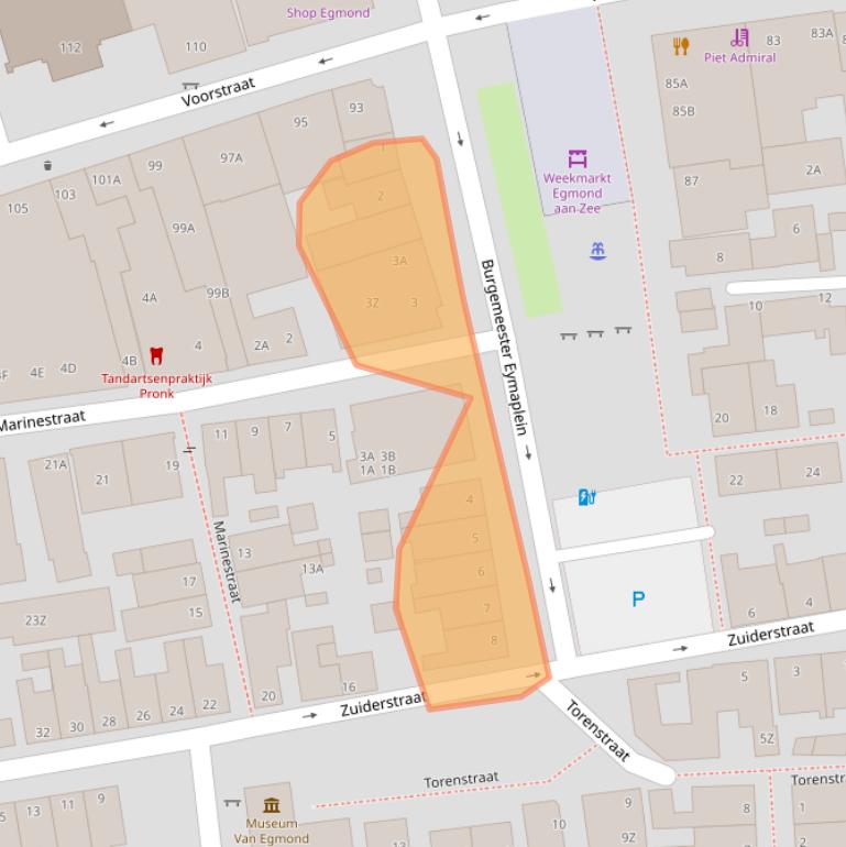 Kaart van postcodegebied 1931GC.