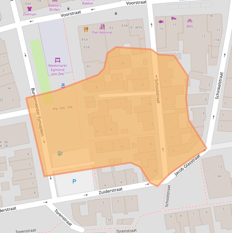 Kaart van postcodegebied 1931GJ.