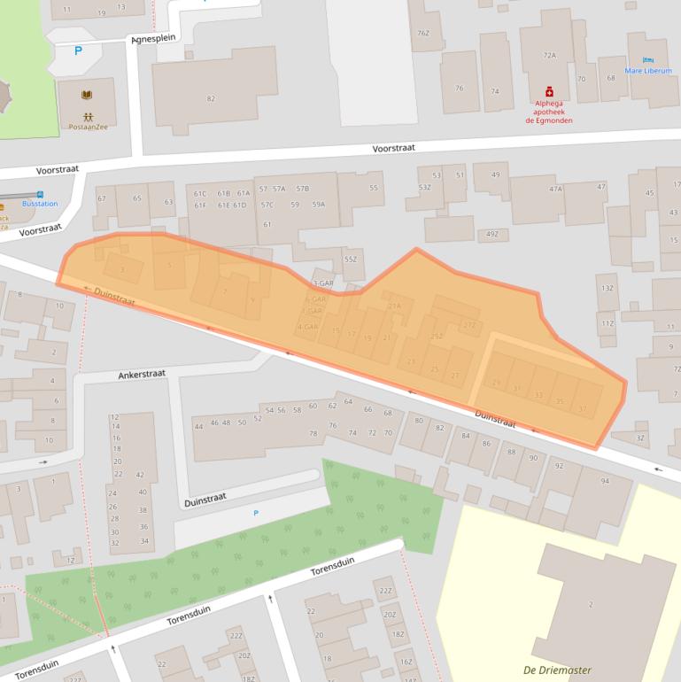 Kaart van postcodegebied 1931GN.