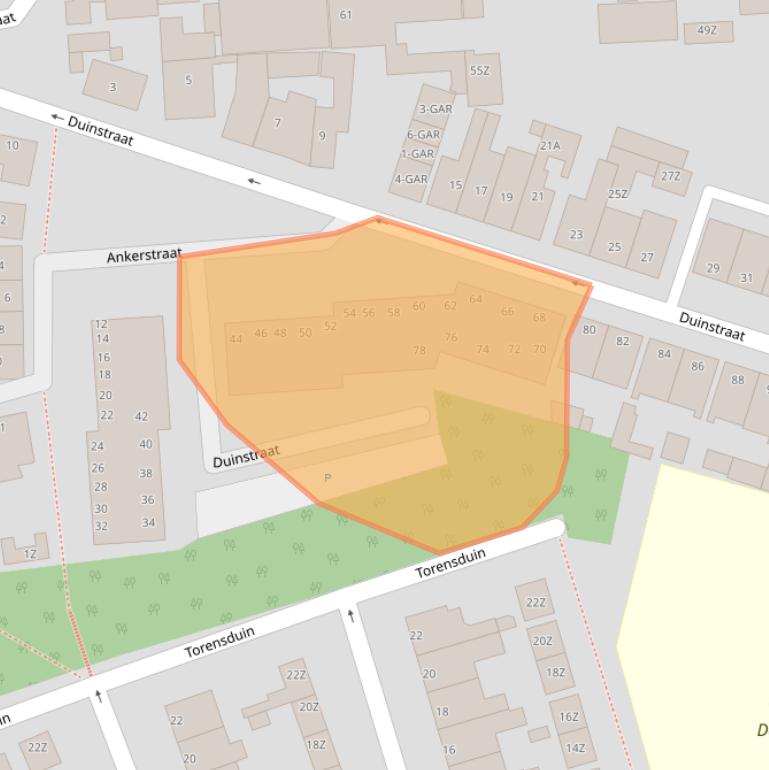 Kaart van postcodegebied 1931GS.