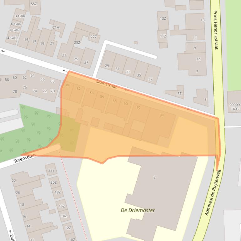 Kaart van postcodegebied 1931GT.