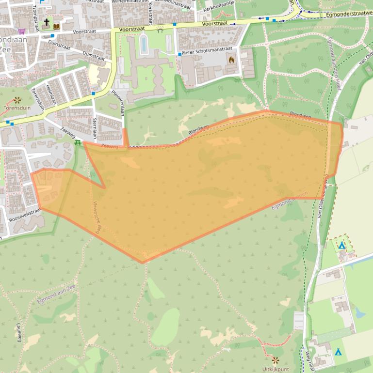 Kaart van postcodegebied 1931VS.